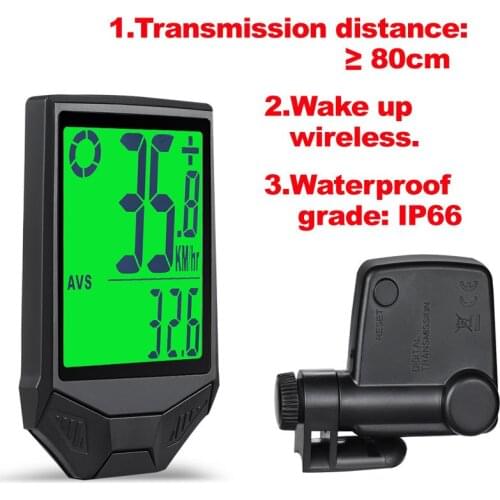 Wireless Bicycle Computer Anti-Dry And Worries Waterproof Long Luminous Large Screen Mountain Bike Accessories Cycling Equipment