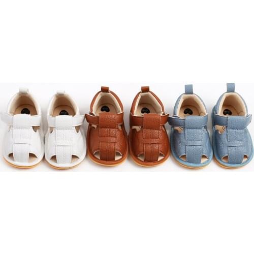 Baby Toddler Infant Sandals Sneakers Unisex Boys Girls First Walker Shoes Solid Color Soft Sole Baby Shoes 0-18Months