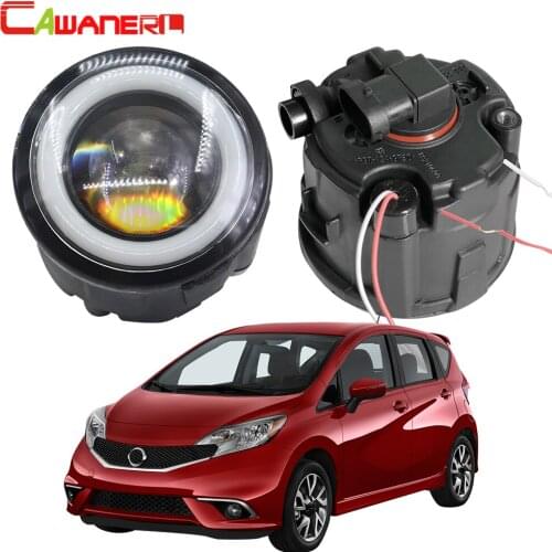 Cawanerl For Nissan Versa 2007-2011 Car Styling 30W LED Fog Light Angel Eye DRL Daytime Running Light H11 3000LM 12V 2 Pieces