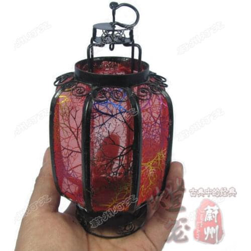 Classical pocket lanterns with lights Handicrafts Antique lanterns LED decoration Winter melon lanterns