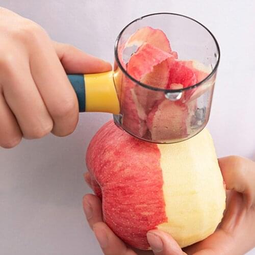 Multifunctional Stainless Steel Blade Storage Type Peeler Fruit Vegetable Grater with Skin Storage Container Peeling Knife