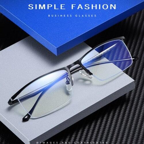 Feishini 2020 Anti Blue Light EyeGlasses Frames Men locking Filter Reduces Computer Business Eyewear Women Improve Comfort