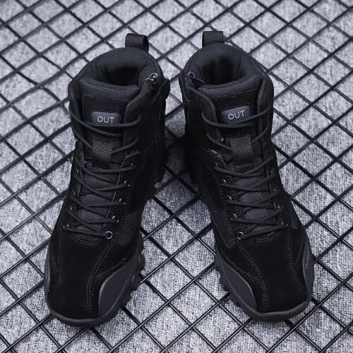 2019 new mens winter shoes warm and comfortable fashion high quality snow boots waterproof boots plush warm boots work boots