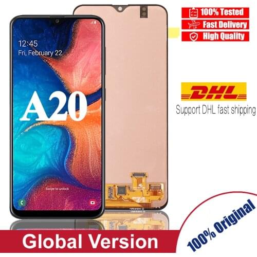Original A20 LCD For Samsung Galaxy A20 A205 SM-A205F LCD Display Screen replacement for Samsung A20 A205 A205F Display