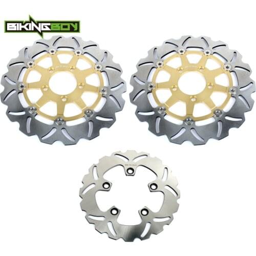 BIKINGBOY Front Rear Brake Discs Rotors Disks For Suzuki SV 1000 Classic 03 04 05 06 07 SV 1000 S K3 K4 K5 K6 K7 300mm 220mm Set