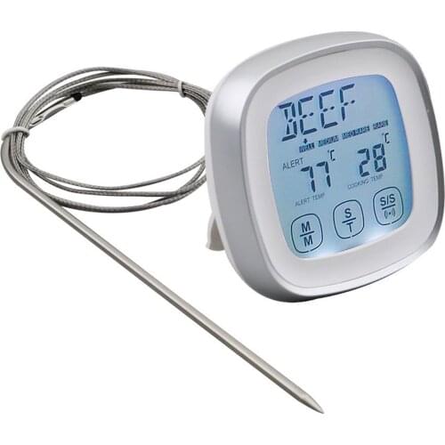 Portable Wireless Kitchen Thermometer Multifunctional Digital Cooking Food Thermometer for Timeable Grilling TS1