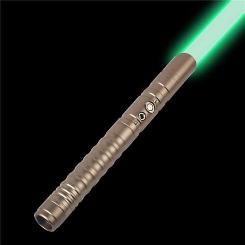 Lightsaber with Heavy Dueling Metal Handle RGB Colors Change Sound Fonts, Force FX FOC Blaster Light Saber for Adults Kids