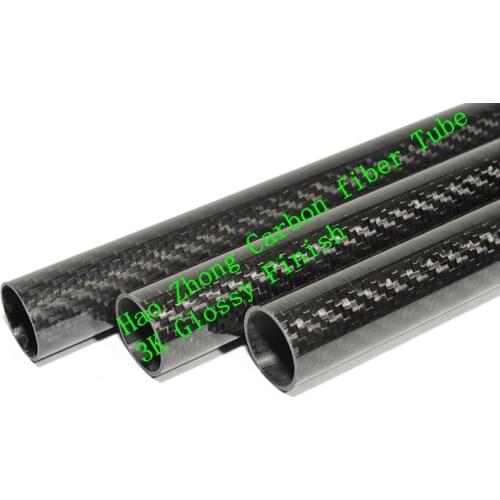 1-10pcs 30MM OD x 28MM ID Carbon Fiber Tube 3k 500MM Long (Roll Wrapped) with 3k100% full carbon Quadcopter Model DIY 30*28