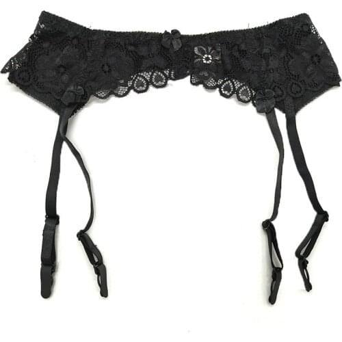 1 Piece Women Lace Garters Suspenders Adjustable Double Breasted Waist Belt 4 colors Optional garters