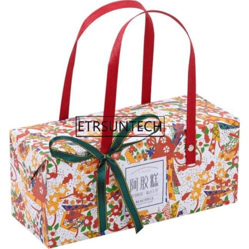 100pcs Creative Flower Portable Paper Box As Roll Cake Cookie Candy Handmade Wedding Birthday Party Gifts Packaging