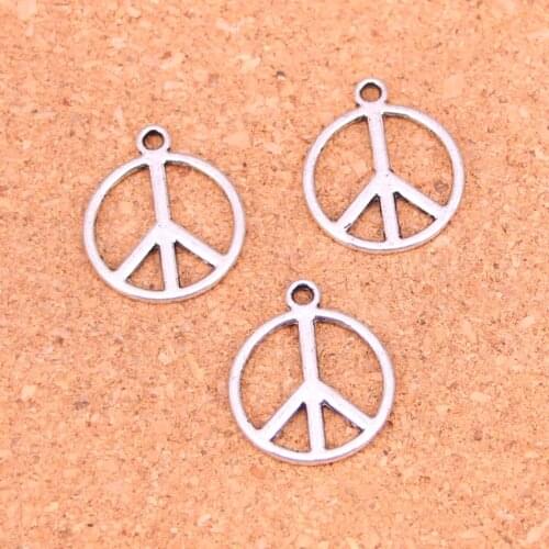133Pcs peace sign symbol Charms Pendant For DIY Necklace Bracelet Jewelry Making DIY Handmade 21*17mm