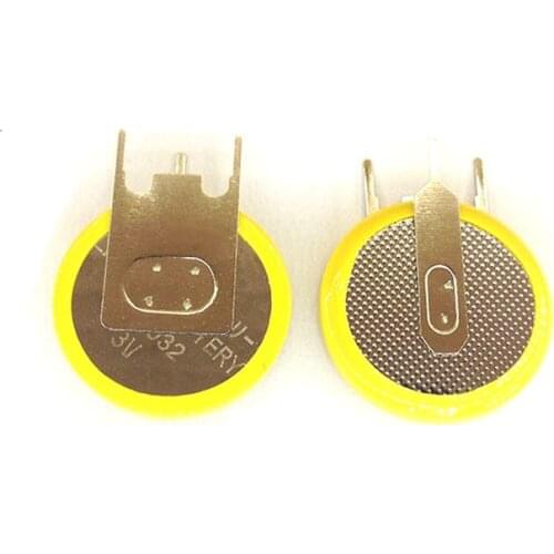 5pcs/lot High Capacity 3-pin CR2032 2032 Button Cell Batteries with welding Feet