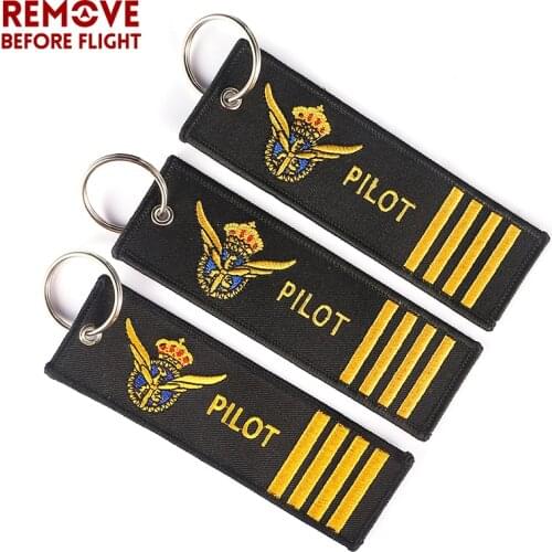 5 PCS/LOT Fashion Jewelry Pilot Keychain for Motorcycles OEM Keychains Embroidery Key Fobs Aviation Gifts Fashionable Keychain