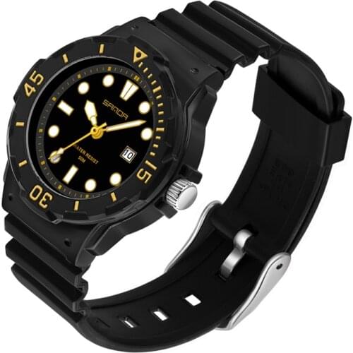 2021 New Fashion Sports 50M Waterproof Watch Multifunctional Digital Luminous Pointer Quartz Womens Calendar Watches 6039