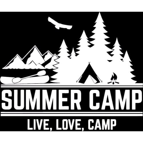 Summer camp Home Decor Modern Vinyl Decoration Removable Wall Sticker for Bedroom Livingroom Art Decor stickers muraux HQ712