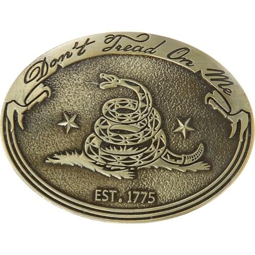 Zinc alloy Gadsden, USA, don’t step on the attitude of my legacy