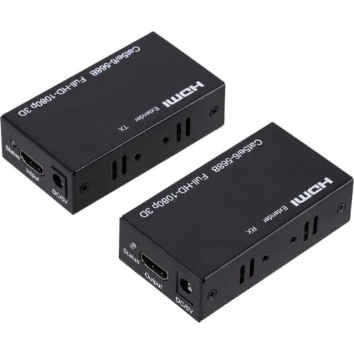 HDMI-compatible Extender Cat5e Cat 6 Ethernet IP TCP signal HDMI to Lan Converter 1080p 3D HDMI Transmitter Receiver TX RX 60M