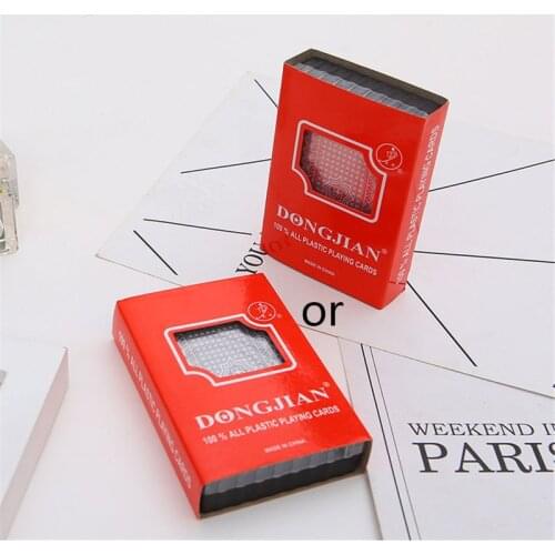 Quality Waterproof PVC Plastic Playing Cards With Plastic Box 54pcs Deck Poker Classic Tricks