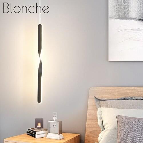 Minimalist Bedside Pendant Lamp Kitchen Bedroom Living Room Indoor Home Decor Led Iron Suspension Lights Fixtures
