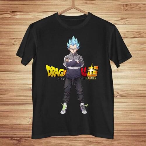 Summer Newest Anime Printing Woman Men T-Shirts Goku Funny T Shirts 100% Cotton Top Tees Homme Clothing