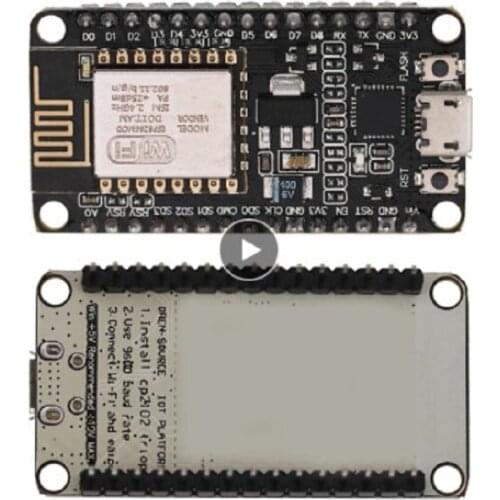 NodeMcu Lua WIFI Internet Things Development Board Based ESP8266 CP2102 Module Low cost Simple WI-FI enabled Automation Modules