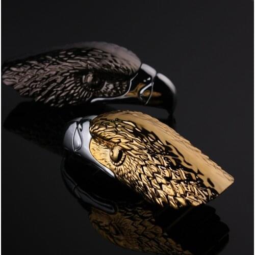 Creative New Strange Eagle Inflatable Open Flame Lighter Personality Metal Eagle Head Circulating Inflatable Lighters