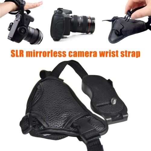 Cameras Leather Hand Grip Wrist Strap Camera Hand Strap Secure Grip Padded Wrist Strap Stabilizer for DSLR and Mirrorles GK99