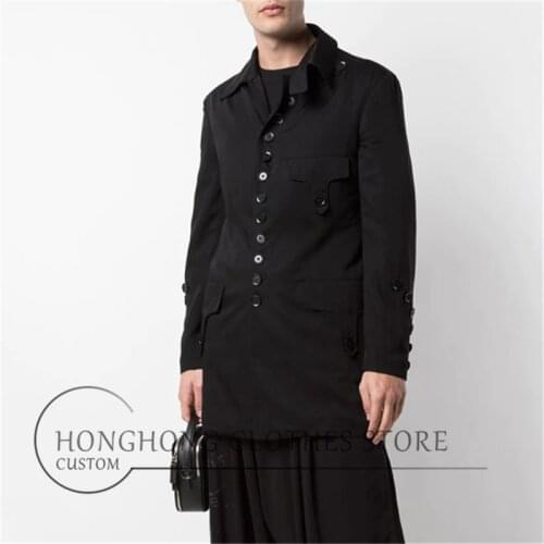 S-6XL! Big yards mens clothing！【custom】New fashion men men slimmer multi-button suit youth personality jacket coat