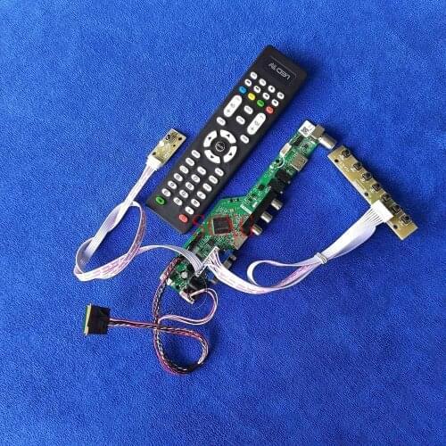 VGA USB AV HDMI-compatible LED LCD Display drive board For CLAA133WA01/CLAA133WA01A/CLAA133WB01A 1366*768 LVDS 40-Pin Kit Analog