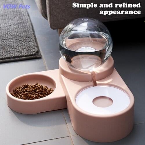 VOW 1.8L New Bubble Pet Bowls Food Automatic Feeder Fountain Water Drinking for Cat Dog Kitten Feeding Container Pet Supplies