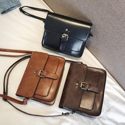 Lady Crossbody Messenger Leather Bag Elegant Envelop Clutch Purse New Vintage Women Flap Fashion Casual Leather Shoulder Bags