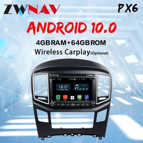 ZWNAV For Hyundai H1 2 2016-2018 Car Radio Multimedia Video Player Navigation GPS Android 10 PX6 CARPLAY DSP 2 din dvd