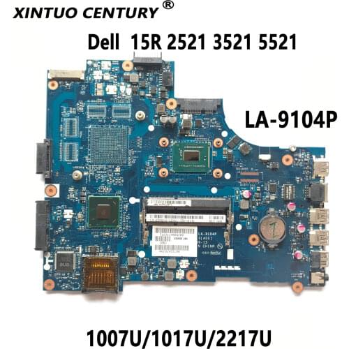 VAW00 LA-9101P LA-9104P Mainboard For DELL 15R 2521 3521 5521 Laptop Motherboard With Pentium CPU 0GY07W 0671DP 06H8WV 100% test