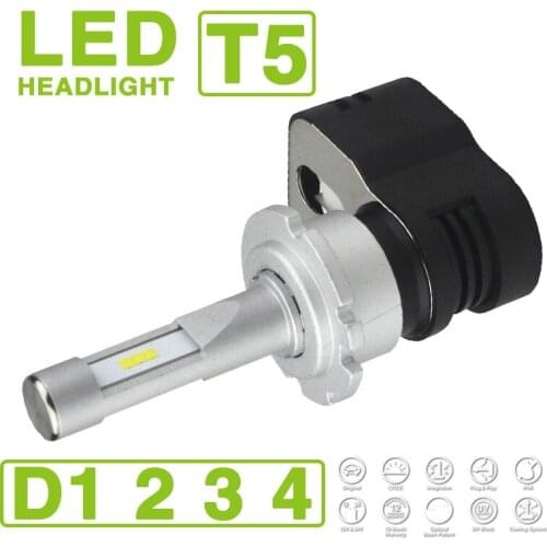 1 Set D1S D2S D3S D4S Turbine T5 LED Headlight Lamps 60W 9600LM CSP Y19 Chips All-in-one Super White 6000K Turbo Fan Driving Fog