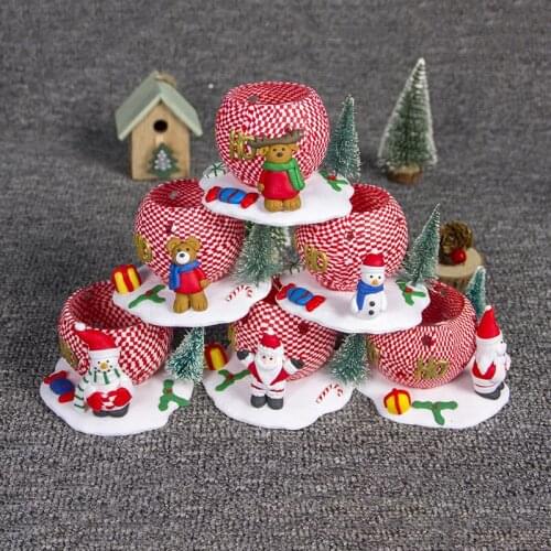 Christmas Doll Candlestick Household Romantic Christmas Candle Holder Home Accessories