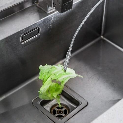 23Inch Serpentine Sewer Dredger Kitchen Water Channel Spring Cleaning Hook Sewer Hair Rubbish Suppleness Unchoking Instrument