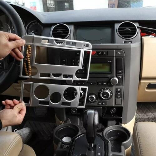 3 Pcs For Land Rover Discovery 3 LR3 2004-2009 ABS Car Central Control Mode Button Frame Decoration Sticker Car Accessories