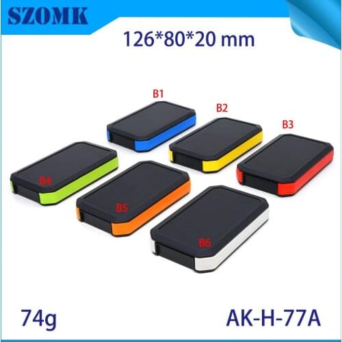 4 pcs 126*80*20mm handheld enclosure pcb circuit board plastic box szomk 2x AAA plastic device housing enclosure control box