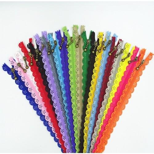 5/10Pcs 25Cm 10 Inch DIY 3# Nylon Coil Flower Zipper Suitable For Clothes And Skirts