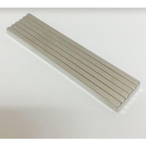 6pcs 80mmx5mmx3mmN35 Block 80x5x3mm Rectangle Strong NdFeB BAR Neodymium Permanent Magnets Rare Earth Magnets 80x5x3mmmm