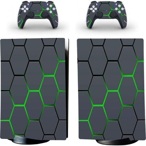 Electronic Machine Accessories Self Adhesive Game Console Stickers Cover Kit for Sony Playstation 5 PS5 Digital