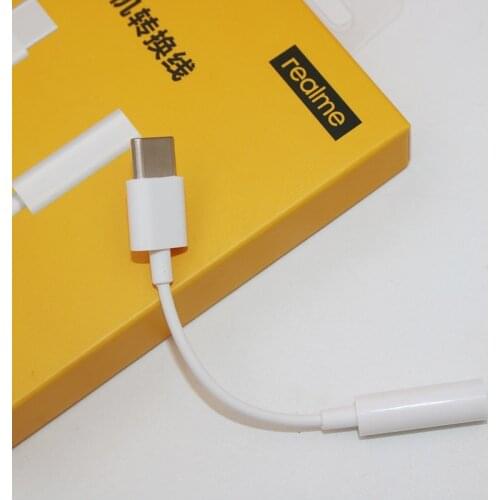Realme Type C Audio Cable 3.5 Jack Earphone USB C to 3.5mm Headphone Adapter For Realme X3/X3 Pro/X7/X7 Pro/X50/X50 Pro/X50m/V15