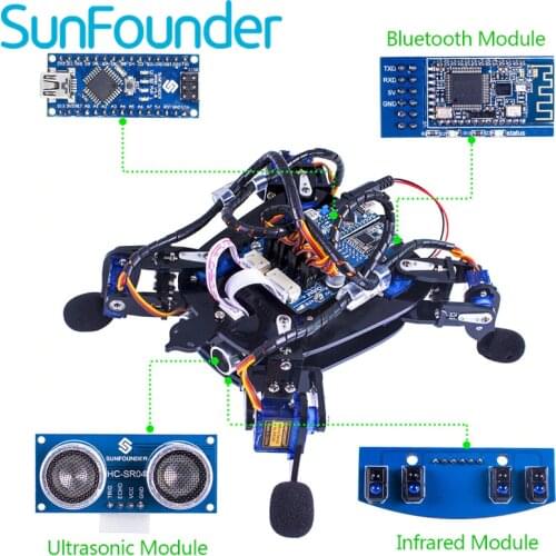 SunFounder Rollflash Bionic Robot Turtle with APP Control Toy Kit for Obstacle Avoidance Rbotics Kits