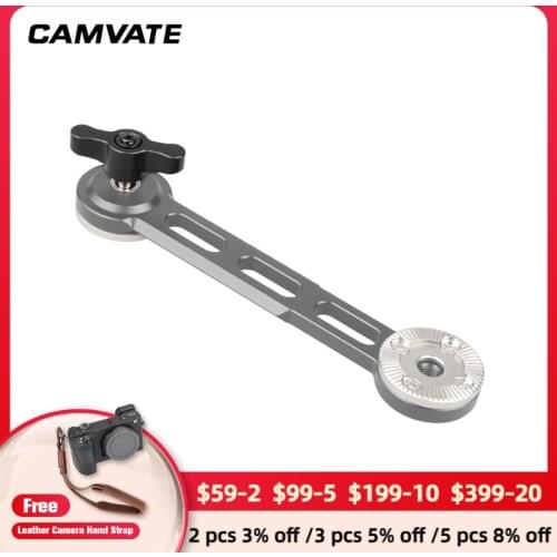 CAMVATE 2 Pieces M6 ×18 Thumbscrew Assembly Knob Black (M6 Male Thread,5mm Thread) For Camera Rig/Cage/QR Plate/Shoulder Support