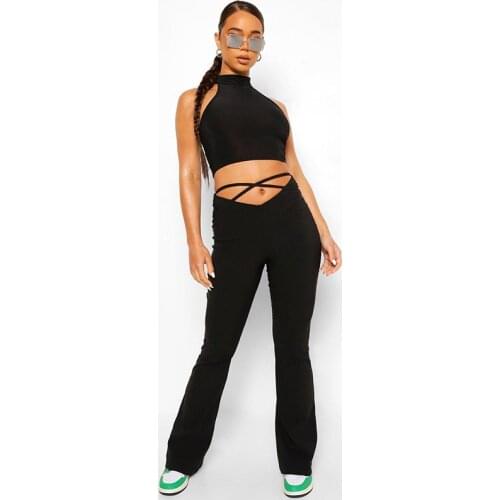 Женские брюки клеш CHRLEISURE China At AliExpress