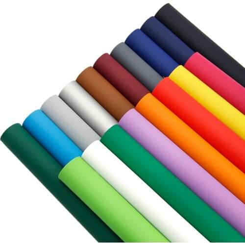 David accessories 20*33cm Solid Color Scrub Smooth Faux Synthetic Leather Fabric DIY Bow Bag Craft Fabric Sheets,1Yc9974