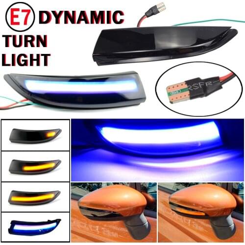 Dynamic Blinker For FORD Fiesta MK8 2019 2020 Mk7 08-17 LED Side Wing Flowing Turn Signal Light Side Lamp Arrow