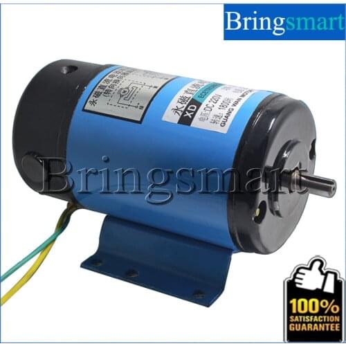 Bringsmart 200W Permanent Magnet DC Motor 220V High Speed DC Gear Motor Speed Control Brush Motor