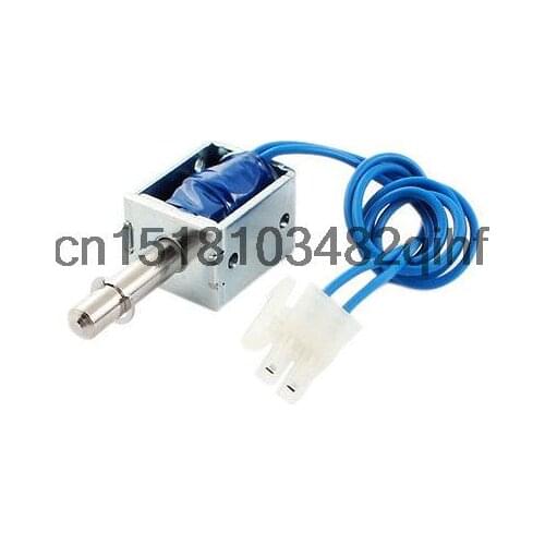 DC 12V 12W 170g Force 5mm Stroke Pull Type Solenoid Electromagnet