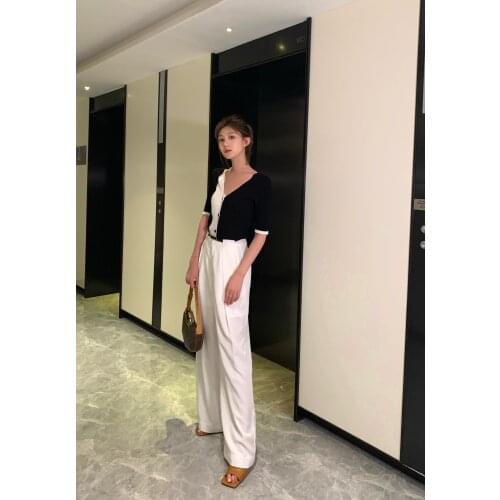 Garbociaga Two Fake Sweaters In Black And White